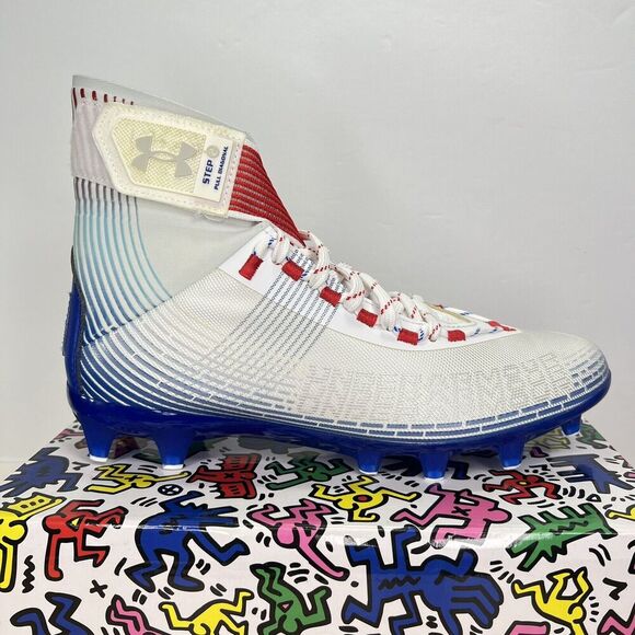 Under Armour Men's Highlight MC Texas LE Football Cleats‎ 3025854 100 Size 9 USA - Picture 1 of 10